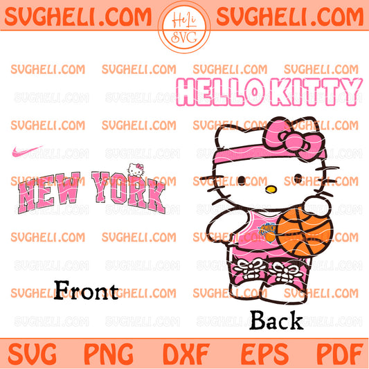 New York Knicks Hello Kitty 2026 Svg Knicks 2026 NBA Svg