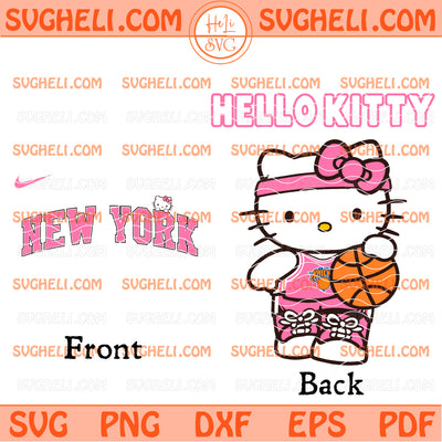 New York Knicks Hello Kitty 2026 Svg Knicks 2026 NBA Svg