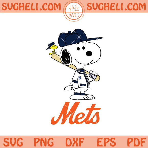 New York Mets Snoopy Baseball Svg Mets MLB Svg Png Dxf Eps Files
