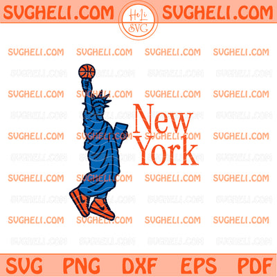 New York Statue of Liberty Basketball Svg NY Basketball Svg