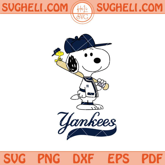 New York Yankees Snoopy Baseball Svg Yankees MLB Svg Png Dxf Eps Files