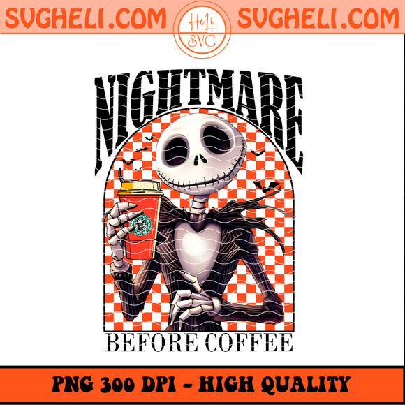 Nightmare Before Coffee Png Jack Skellington Png