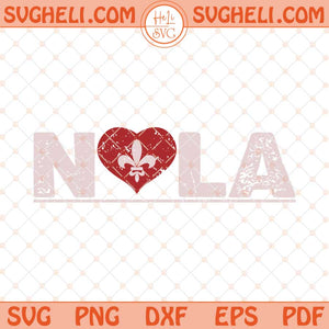 Nola Heart Svg Support NOLA Strong 2025 Svg NOLA Svg Png Dxf Eps Files