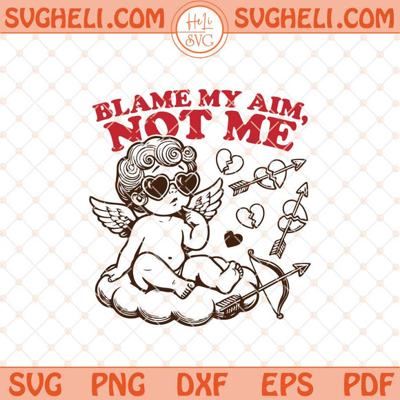 Not Me Funny Cupid Svg Trendy Cupid Anti Vday Valentines Svg Png Dxf Eps Files