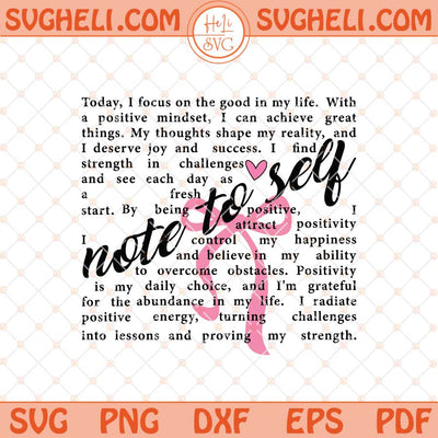 Note To Self Words Svg Self Love Coquette Bow Svg Png Dxf Eps Files