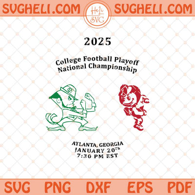 Notre Dame National Championship 2025 Svg Champions Svg Png Dxf Eps Files