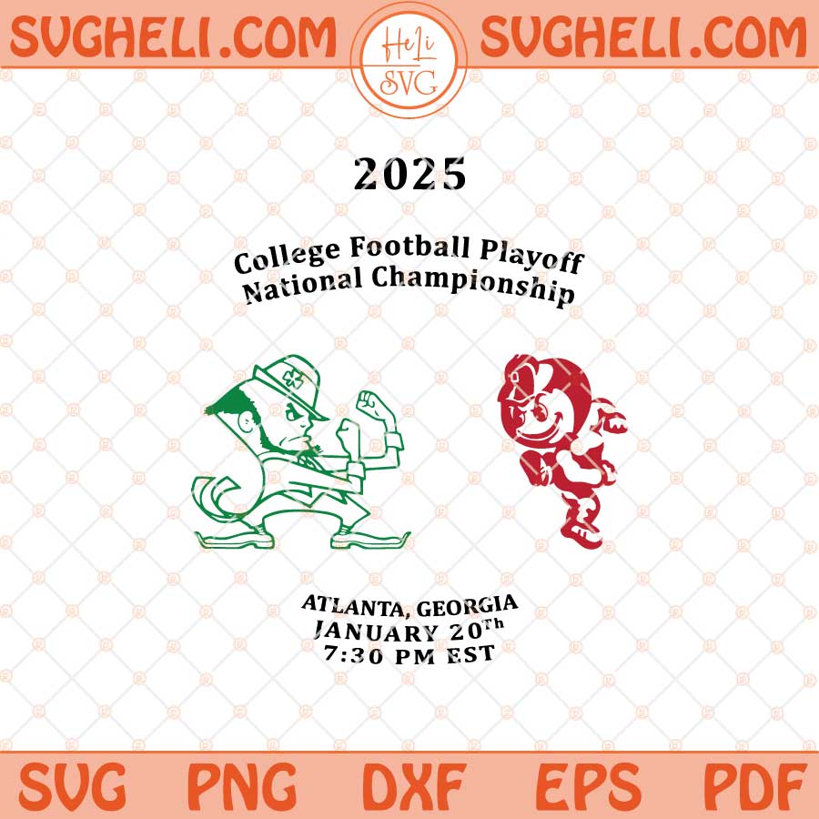 Notre Dame National Championship 2025 Svg Champions Svg