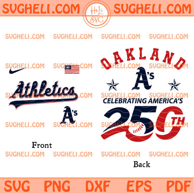Oakland Athletics America 250th Anniversary 2026 Svg