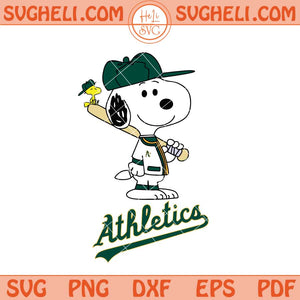 Oakland Athletics Snoopy Baseball Svg Athletics MLB Svg Png Dxf Eps Files
