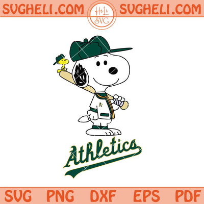 Oakland Athletics Snoopy Baseball Svg Athletics MLB Svg Png Dxf Eps Files