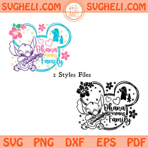 Ohana Means Family Svg Cute Stitch Svg Main Street Svg Png Dxf Eps Files