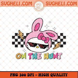On the Hunt Easter Hello Kitty Easter Png Kitty Easter Png Sublimation Files