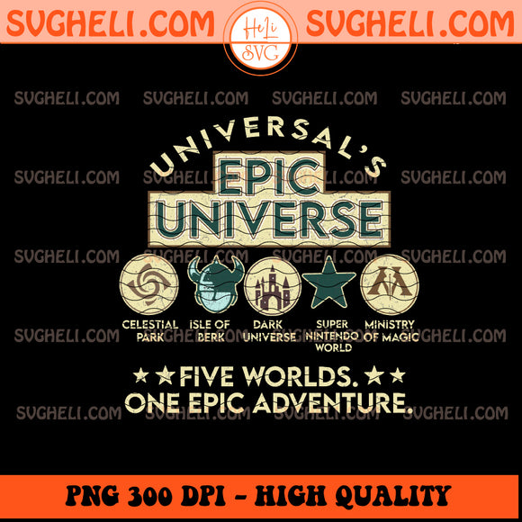 One Epic Adventure Png Vintage Retro Epic Universe Png