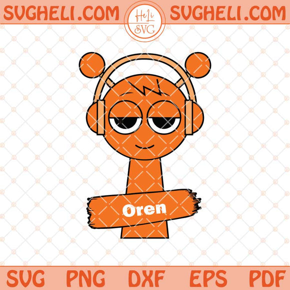 Oren Orange Sprunki Toys Svg Incredibox Sprunki Game Svg Png Dxf Eps Files