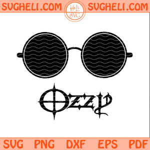Ozzy Osbourne Glasses Logo Svg Gothic Ozzy Logo Svg Png Dxf Eps Pdf Files