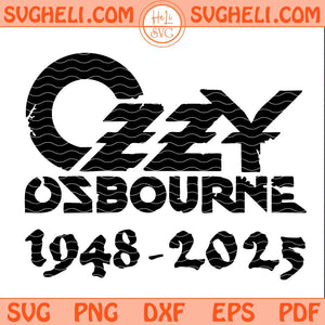 Ozzy Osbourne Svg Osborne Svg Ozzy Osbourne RIP Svg Png Dxf Eps Pdf Files