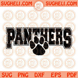 Panthers Svg Football Panther Paw Svg Sport Panthers Football Svg Png Dxf Eps Files