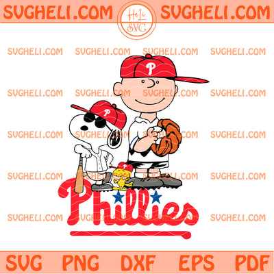 Peanuts Snoopy Philadelphia Phillies Baseball MLB 2026 Svg