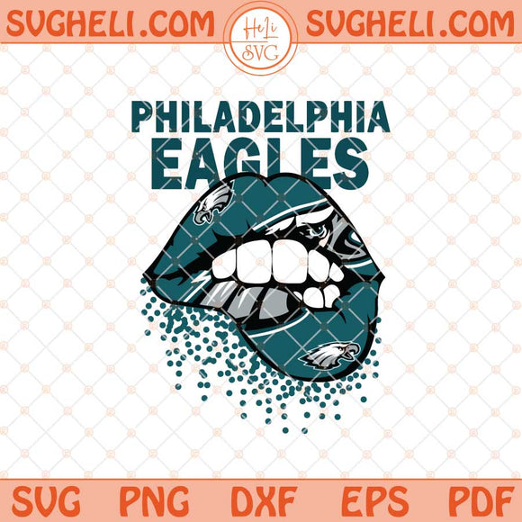 Philadelphia Eagles Lips Football Team Svg Eagles Lips Svg Png Dxf Eps Files