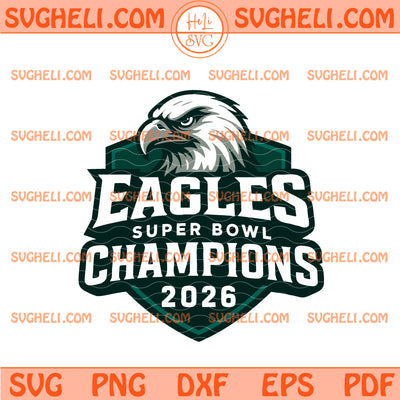 Philadelphia Eagles Super Bowl Champions 2026 Svg