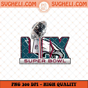 Philadelphia Eagles Super Bowl LIX Champions Logo Png Sublimation Files