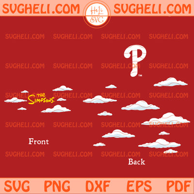 Philadelphia Phillies MLB Simpsons Clouds Svg Phillies Svg