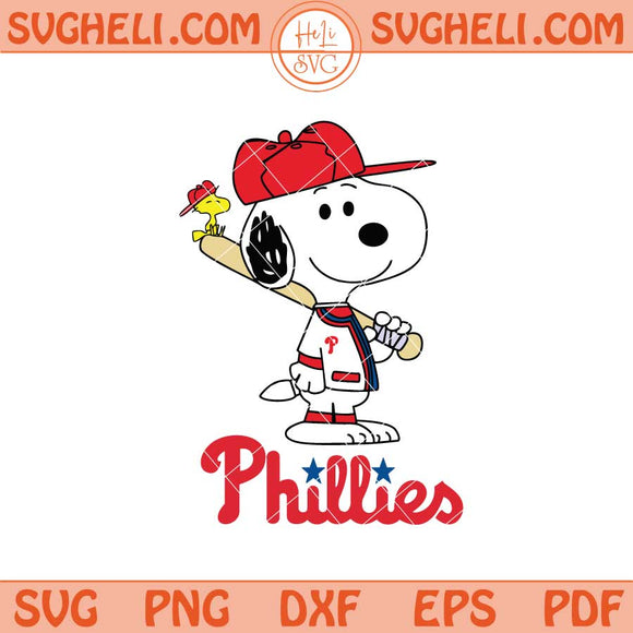 Philadelphia Phillies Snoopy Baseball Svg Phillies MLB Svg Png Dxf Eps