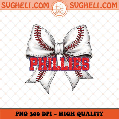 Phillies Baseball Coquette Png Phillies Baseball Png Sublimation Files