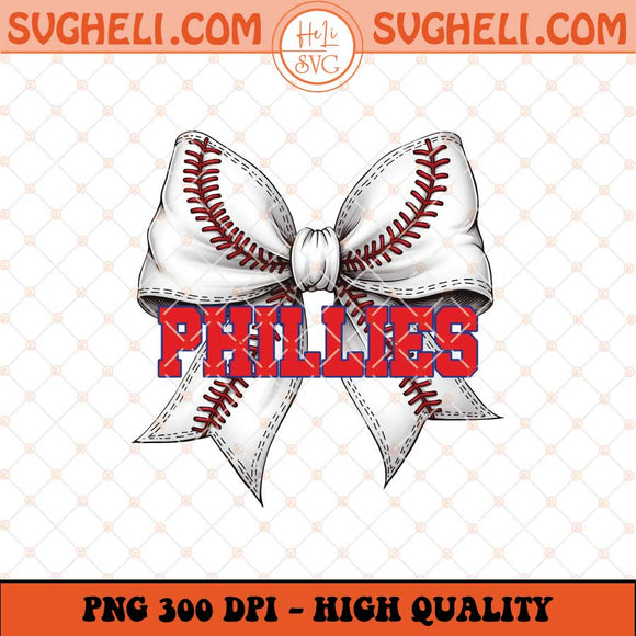 Phillies Baseball Coquette Png Phillies Baseball Png Sublimation Files