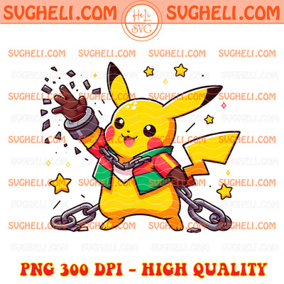 Pikachu Black African American Png Juneteenth Png