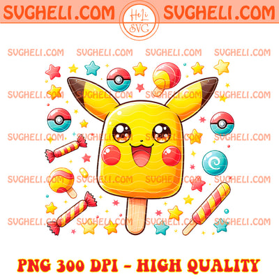Pikachu Ice Cream Png Pokemon Ice Cream Png