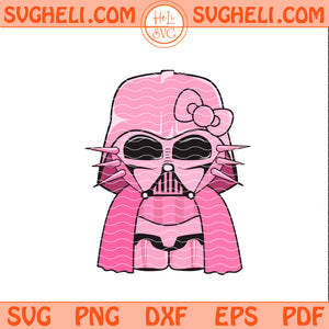Pink Darth Vader Hello Kitty Svg Kitty Cat Star Wars Svg