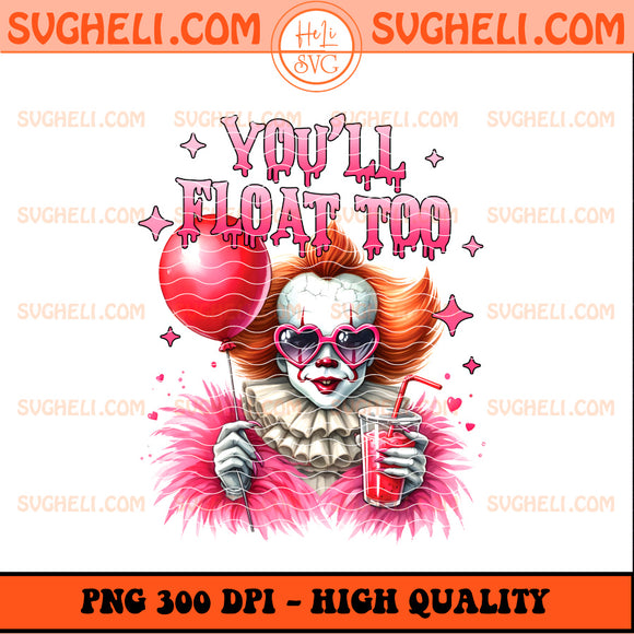 Pink IT You'll Float To Png Pink Horror Halloween Png