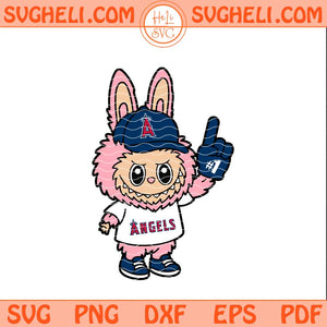 Pink Labubu Los Angeles Angels Svg Labubu Angels Baseball Svg Png Dxf Eps Files