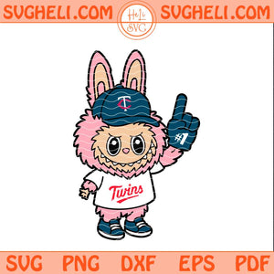 Pink Labubu Minnesota Twins Svg Labubu Twins Baseball Svg Png Dxf Eps Files