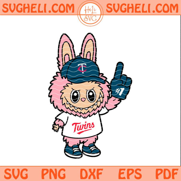 Pink Labubu Minnesota Twins Svg Labubu Twins Baseball Svg Png Dxf Eps Files