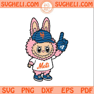 Pink Labubu New York Mets Svg Labubu Mets Baseball Svg Png Dxf Eps Files