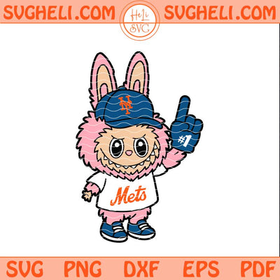 Pink Labubu New York Mets Svg Labubu Mets Baseball Svg Png Dxf Eps Files