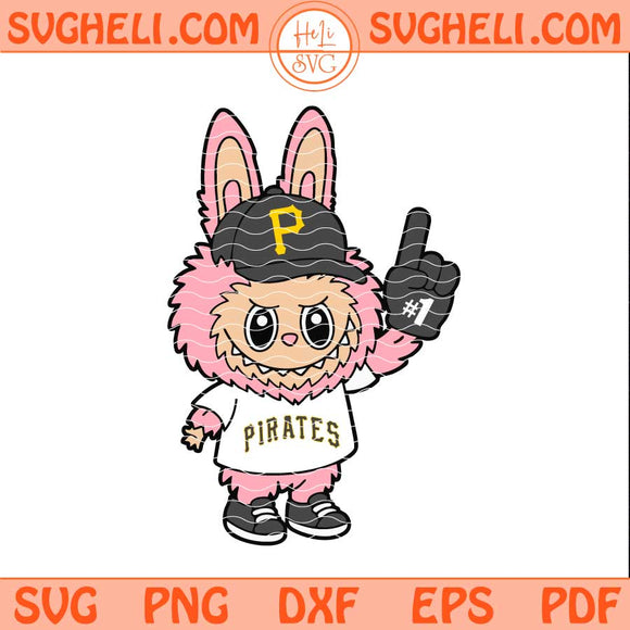 Pink Labubu Pittsburgh Pirates Svg Labubu Pirates Baseball Svg Png Dxf Eps Files