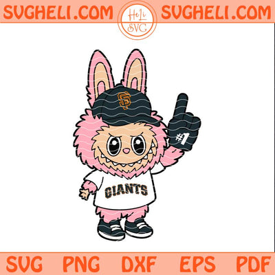 Pink Labubu San Francisco Giants Svg Labubu Baseball Svg Png Dxf Eps Files