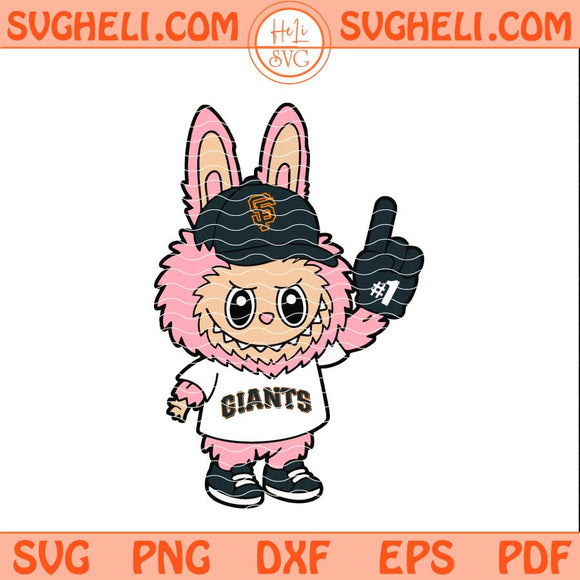 Pink Labubu San Francisco Giants Svg Labubu Baseball Svg Png Dxf Eps Files