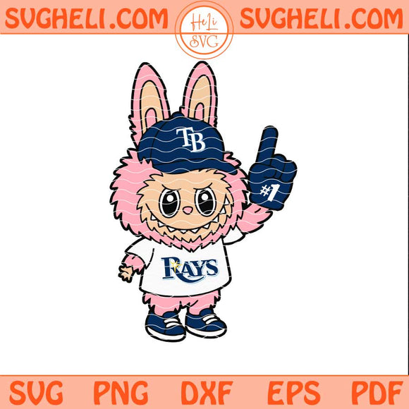 Pink Labubu Tampa Bay Rays Svg Labubu Rays Baseball Svg Png Dxf Eps Files