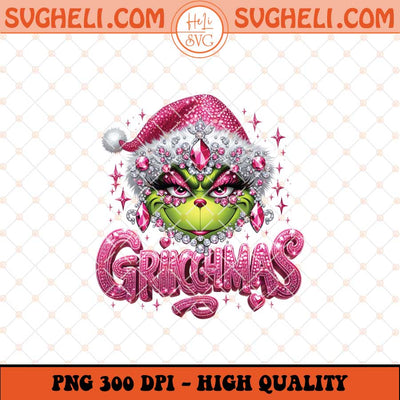 Pink Rhinestone Christmas Png Rhinestone Grichmas Png Sublimation Files