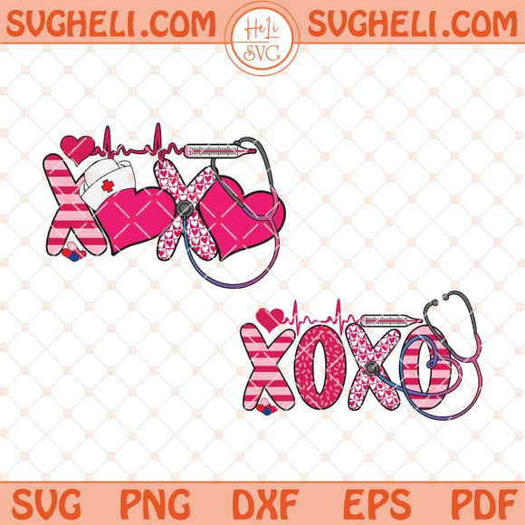 Pink Valentine Nurse Svg Valentine School Nurse Svg Png Dxf Eps Files