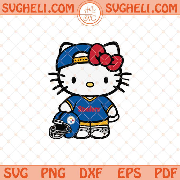 Pittsburgh Steelers Hello Kitty Svg Steelers Football Svg Png Dxf Eps Files