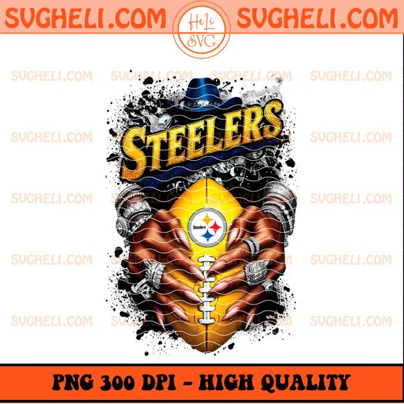 Pittsburgh Steelers NFL Hand Nail Finger Png