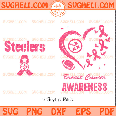 Pittsburgh Steelers October Breast Cancer Awareness Svg