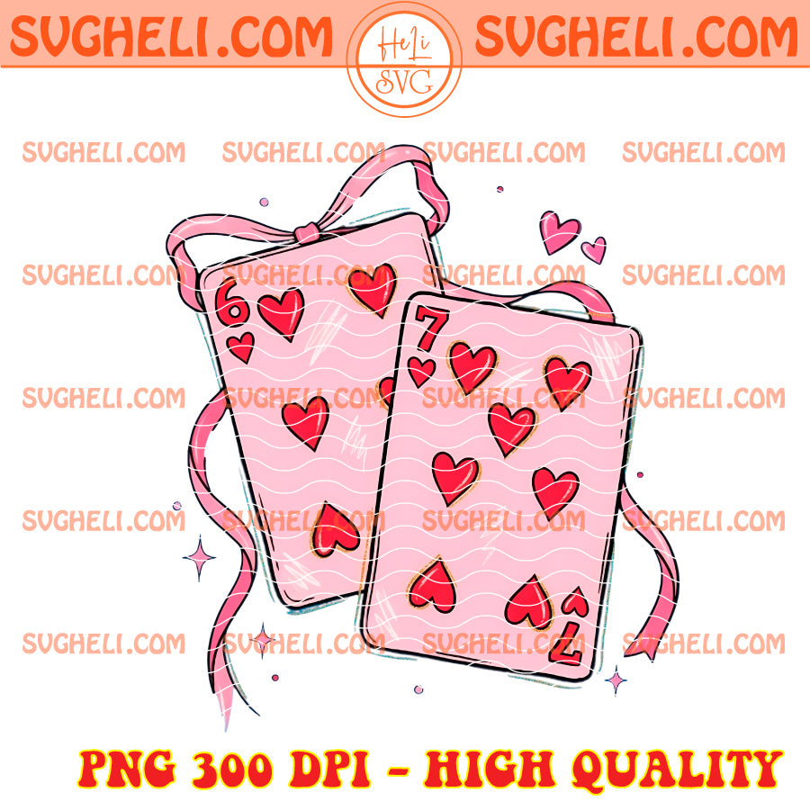 Playing Cards Valentine 67 Png Preppy 67 Six Seven Love Png