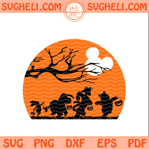 Pooh And Friends Pumpkin Svg Winnie The Pooh Halloween Svg