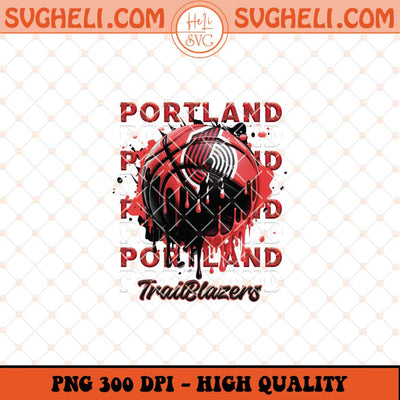 Portland Trail Blazers Basketball Png NBA Basketball Png Sublimation Files